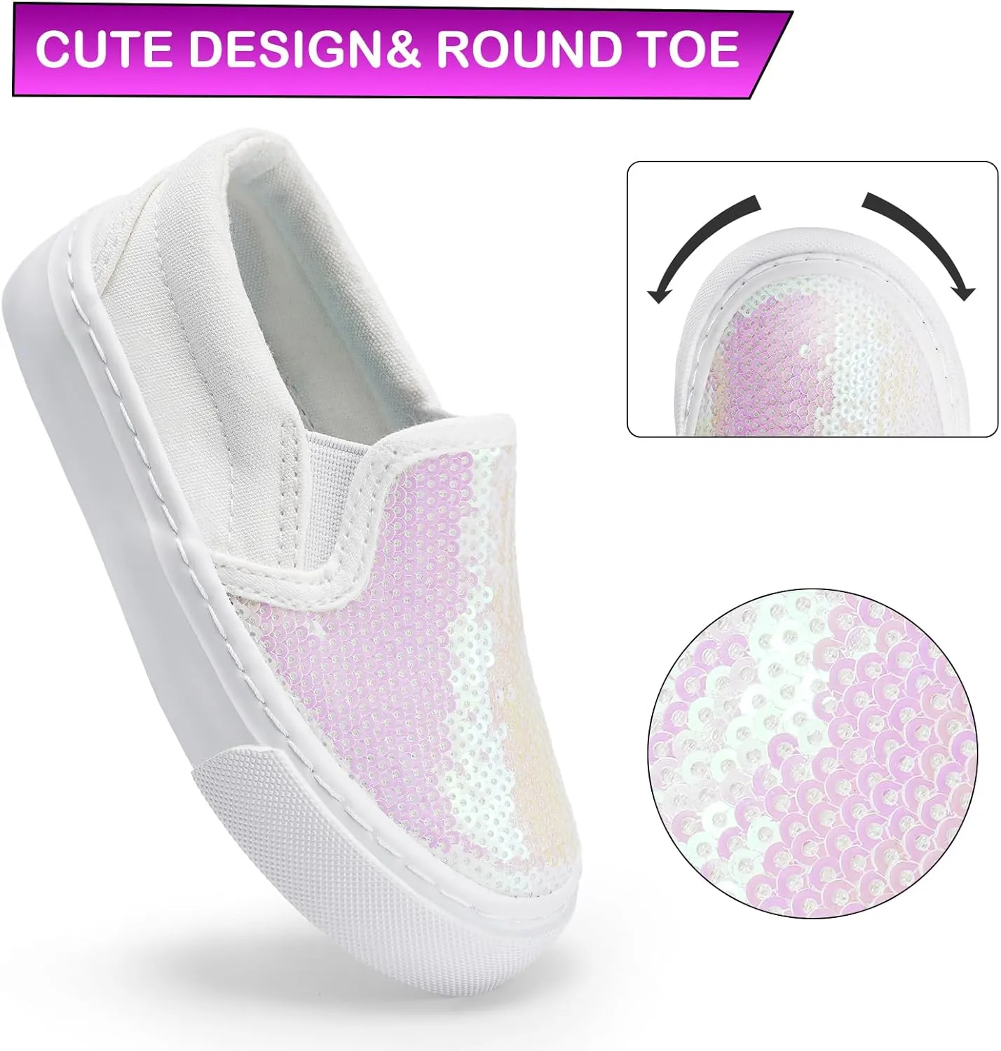 Kids Shoes Toddlers Canvas Sneakers Slip-on Comfortable Light Weight Causal Running Tennis Shoes for Boys Girls(Toddle/Little Kids/Big Kids)