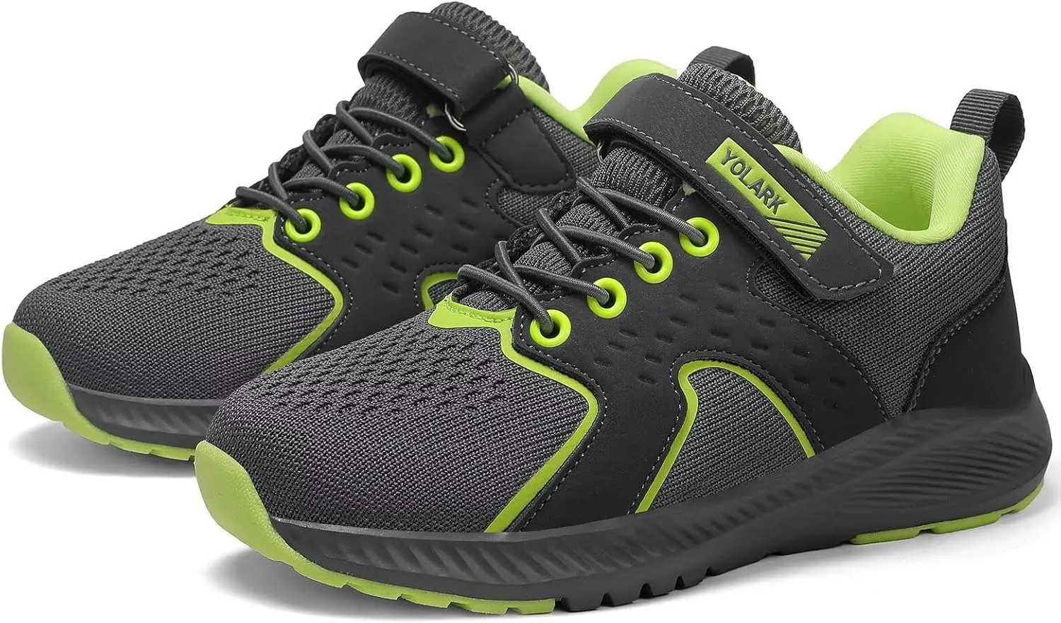 Kids Sneakers for Boys Girls Running Tennis Shoes Non-Slip Hiking Walking Shoes Lightweight Breathable Sport Athletic