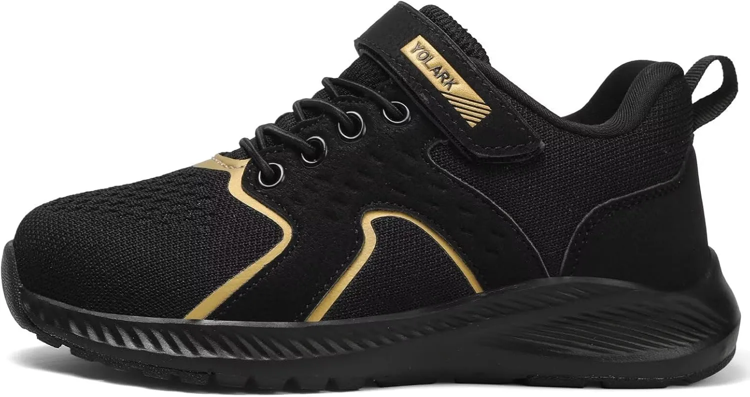 Kids Sneakers for Boys Girls Running Tennis Shoes Non-Slip Hiking Walking Shoes Lightweight Breathable Sport Athletic