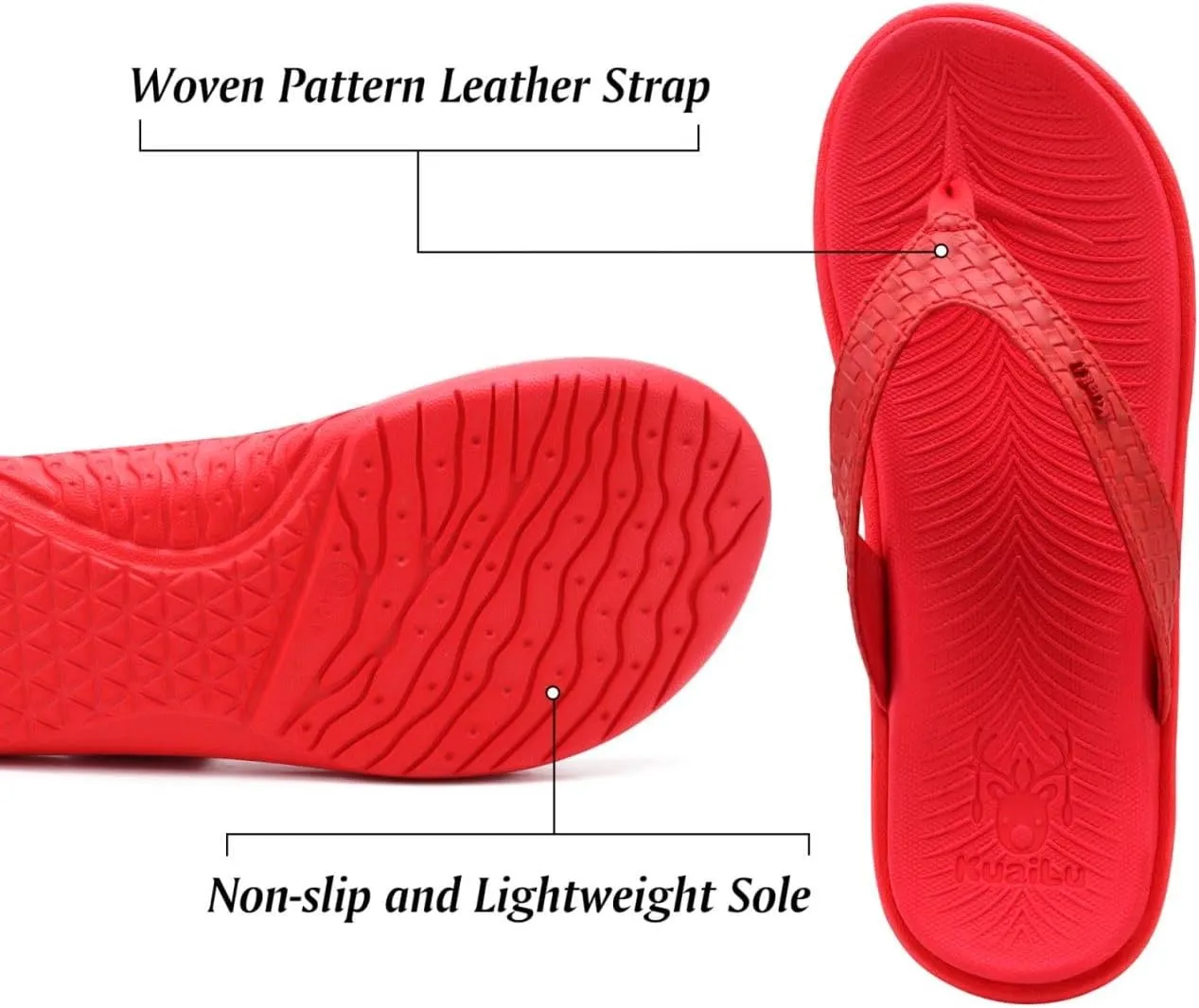 KuaiLu Womens Flip Flops Ladies Yoga Mat Comfortable Walking Thong Sandals With Plantar Fasciitis Arch Support Slip On Indoor Outdoor For Summer