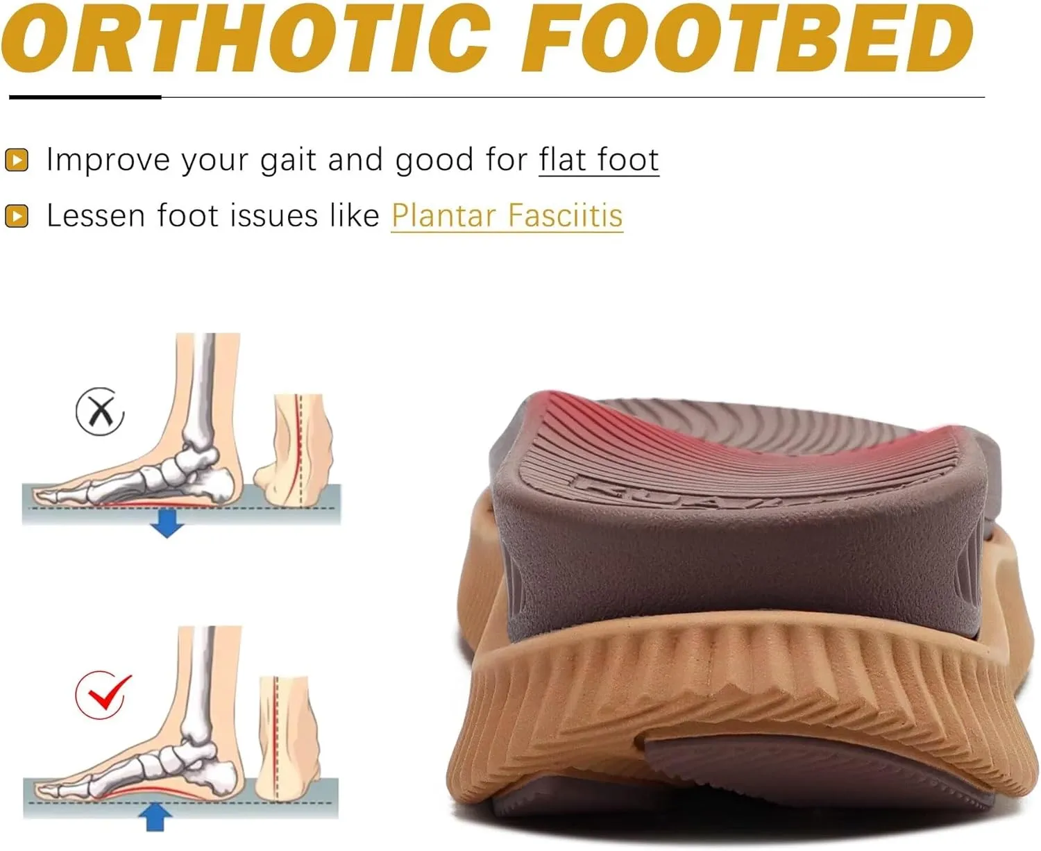 KuaiLu Womens Orthopedic Walking Sandals Ladies Recovery Sport Thick Athletic Cushion Outdoor Hiking Water Sandles Adjustable Strap Sandals with Comfortable Plantar Fasciitis Arch Support