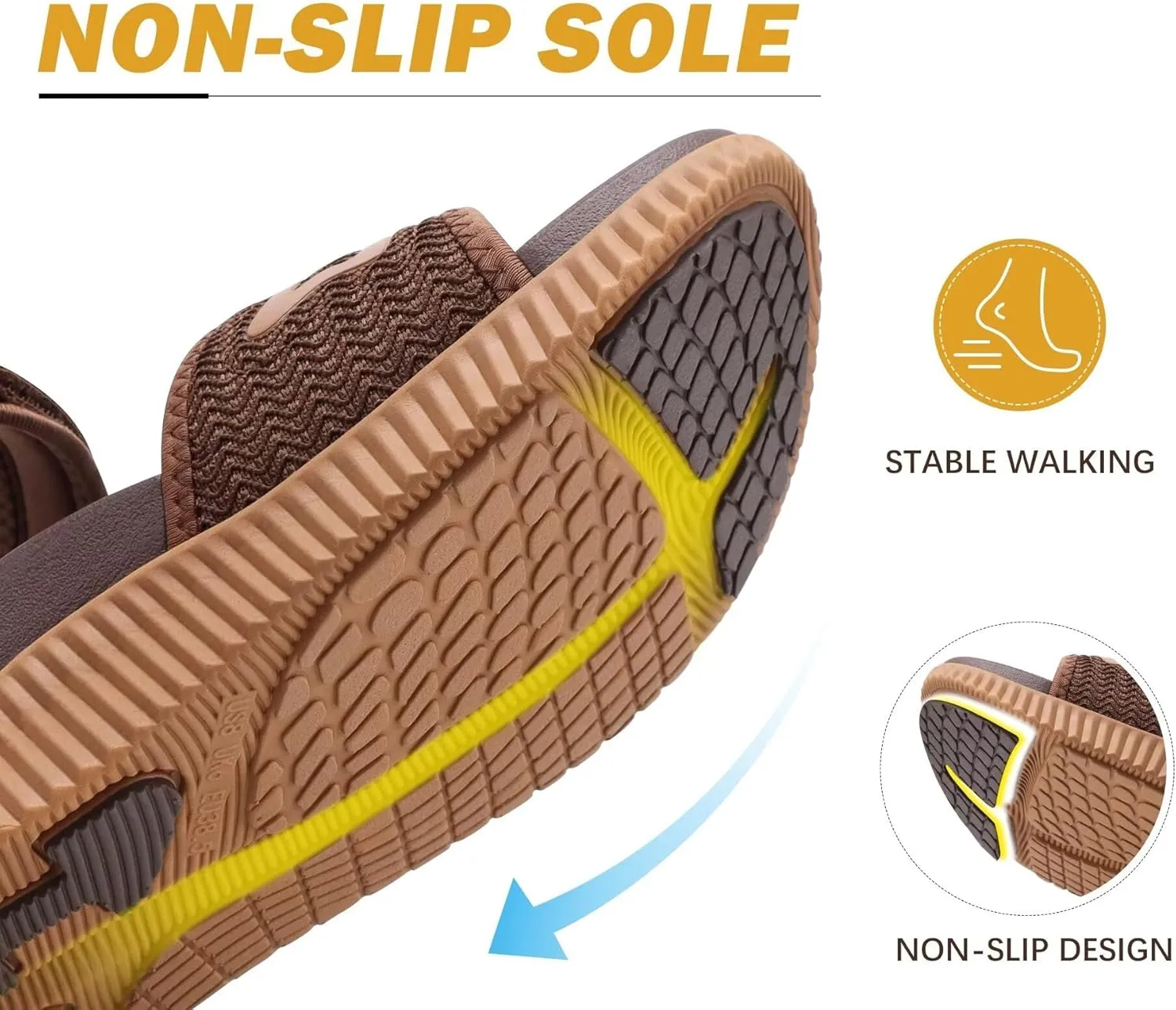 KuaiLu Womens Orthopedic Walking Sandals Ladies Recovery Sport Thick Athletic Cushion Outdoor Hiking Water Sandles Adjustable Strap Sandals with Comfortable Plantar Fasciitis Arch Support