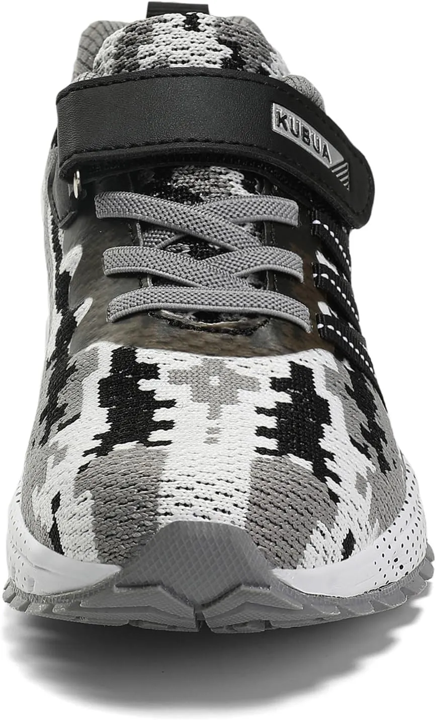 KUBUA Kids Sneakers for Boys Girls Running Tennis Shoes Lightweight Breathable Sport Athletic