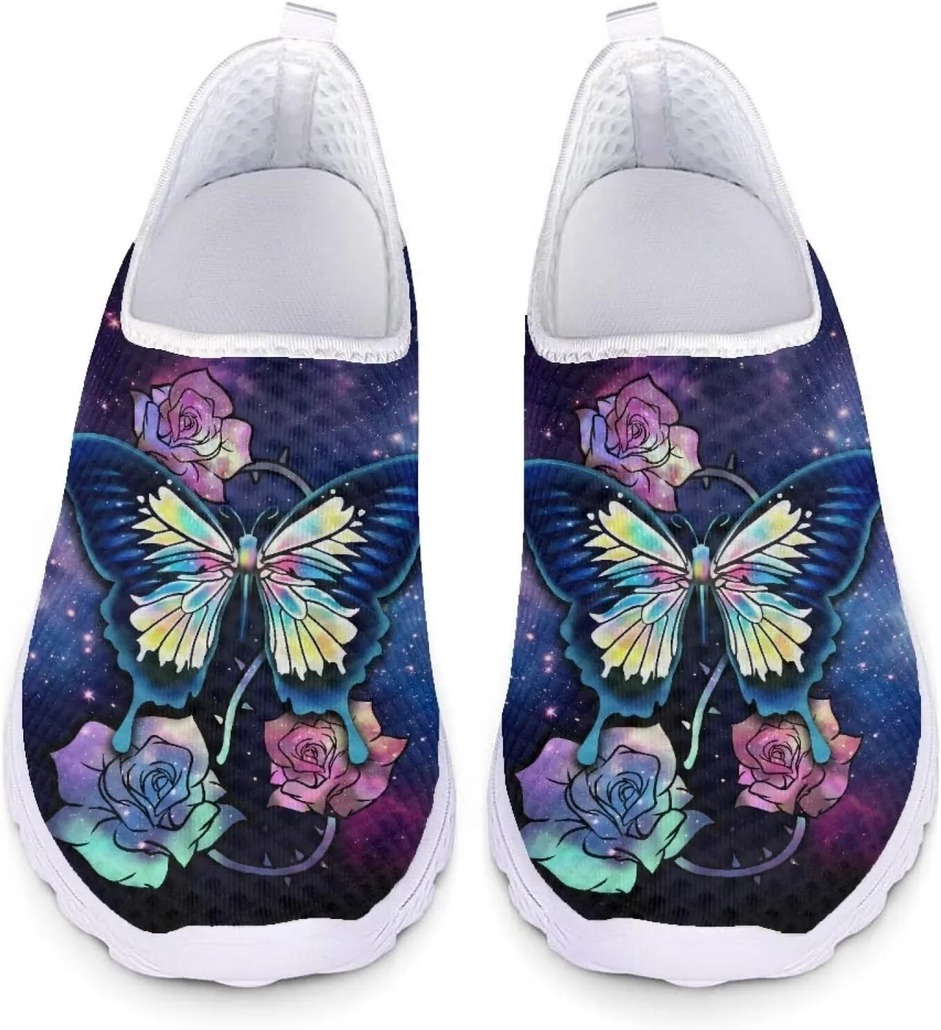 Kuiaobaty Fashion Sneakers Lightweight Breathable Slip-Ons Walking Shoes Athletic Casual Footwear Women's Men's Loafers