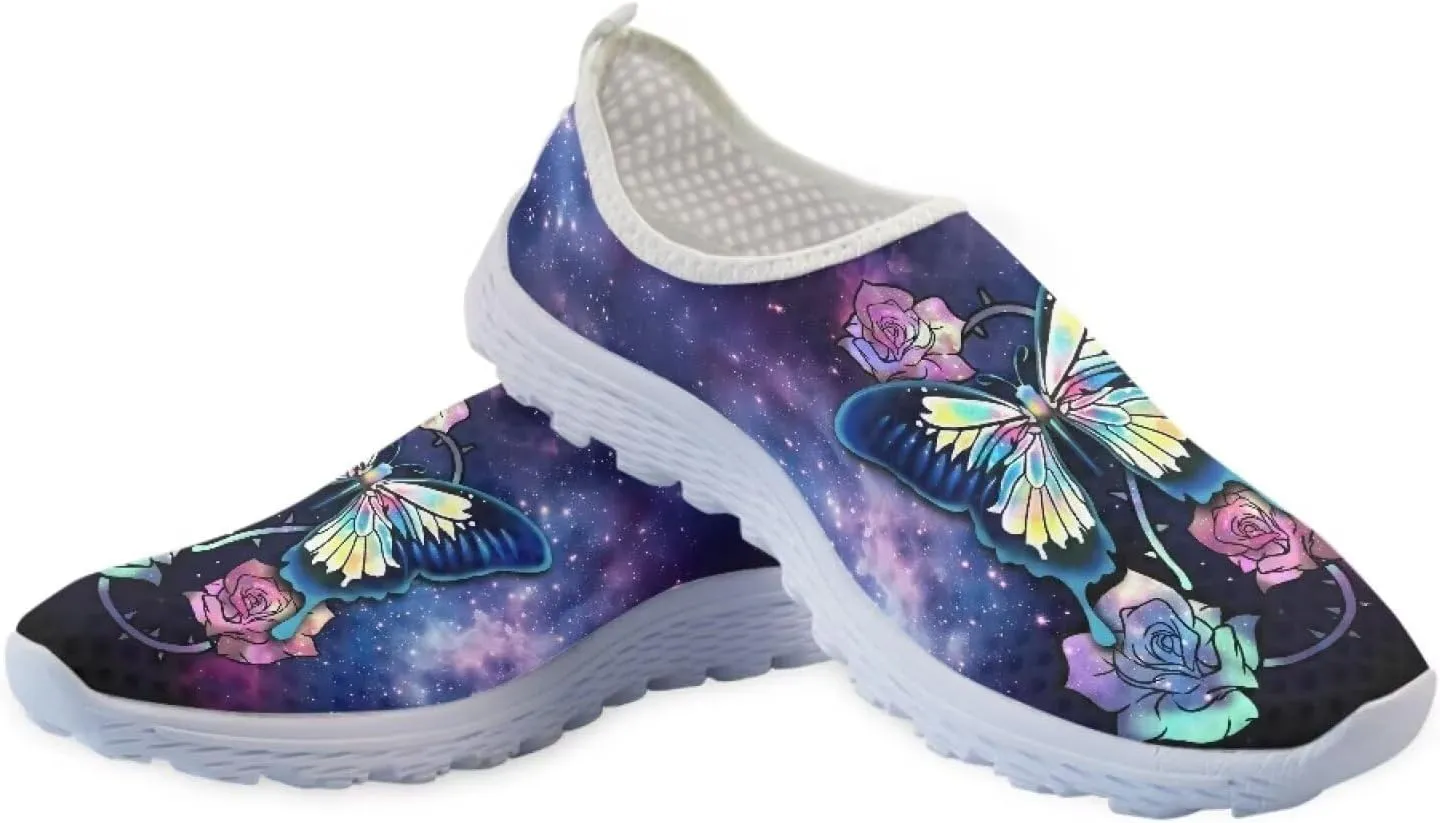 Kuiaobaty Fashion Sneakers Lightweight Breathable Slip-Ons Walking Shoes Athletic Casual Footwear Women's Men's Loafers