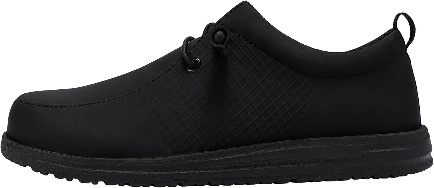 LARNMERN Steel Toe Loafers Women Lightweight Comfortable Slip On Walking Casual Flats Sneakers Work Safety Shoes