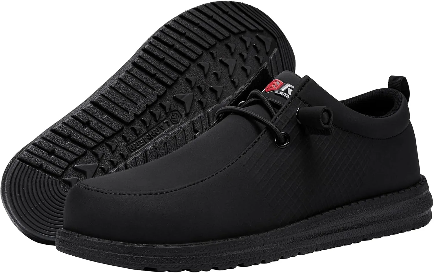 LARNMERN Steel Toe Loafers Women Lightweight Comfortable Slip On Walking Casual Flats Sneakers Work Safety Shoes