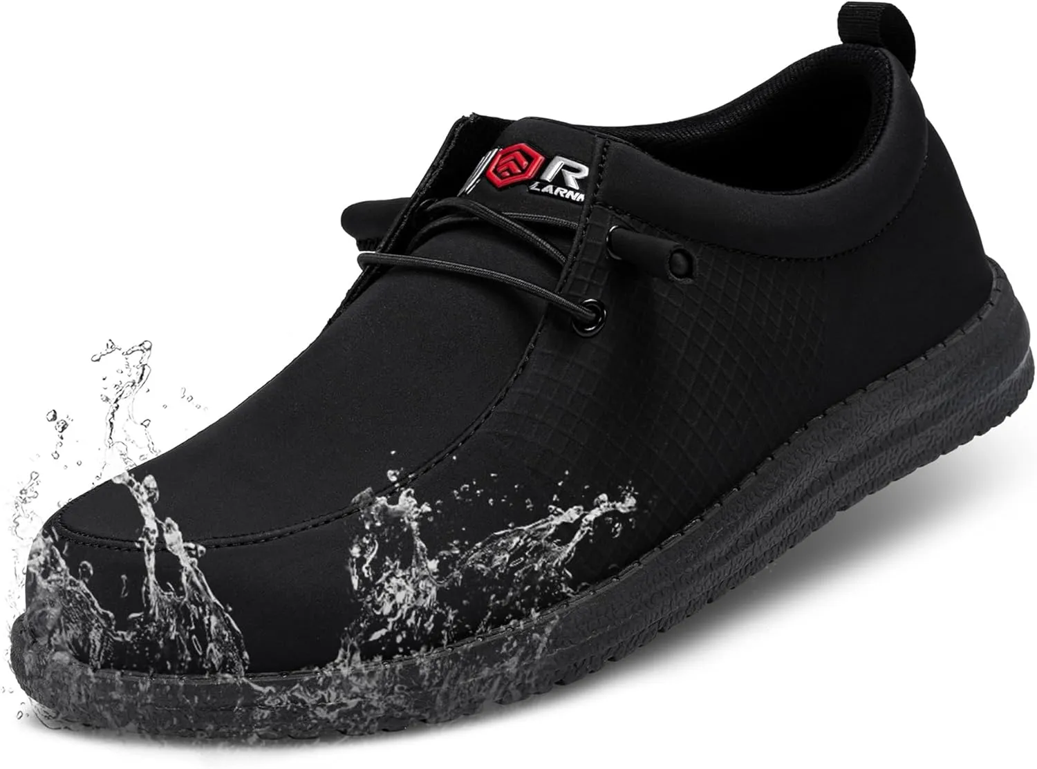 LARNMERN Steel Toe Loafers Women Lightweight Comfortable Slip On Walking Casual Flats Sneakers Work Safety Shoes