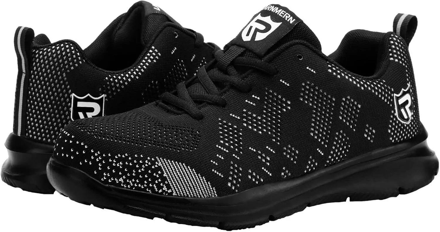 LARNMERN Steel Toe Shoes Men Womens Lightweight Safety Shoes Puncture Proof Breathable Sneakers Comfortable
