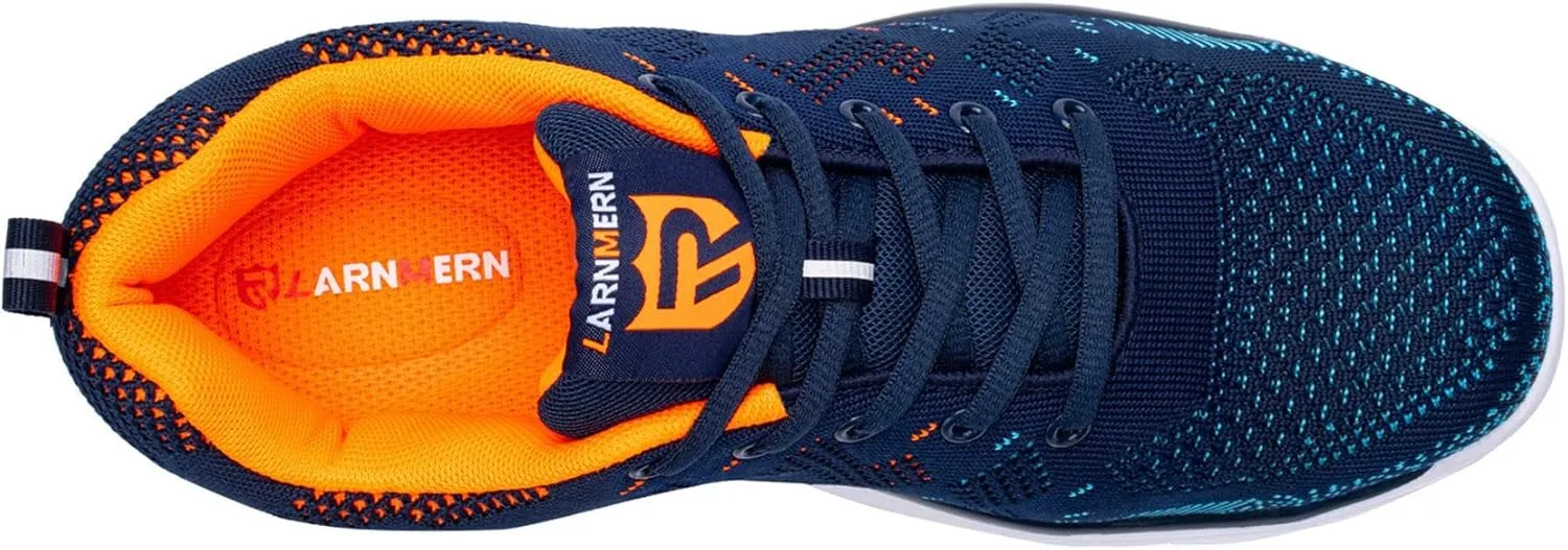 LARNMERN Steel Toe Shoes Men Womens Lightweight Safety Shoes Puncture Proof Breathable Sneakers Comfortable