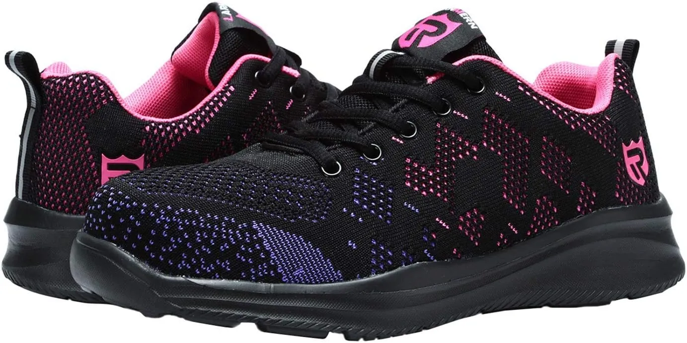 LARNMERN Steel Toe Shoes Men Womens Lightweight Safety Shoes Puncture Proof Breathable Sneakers Comfortable