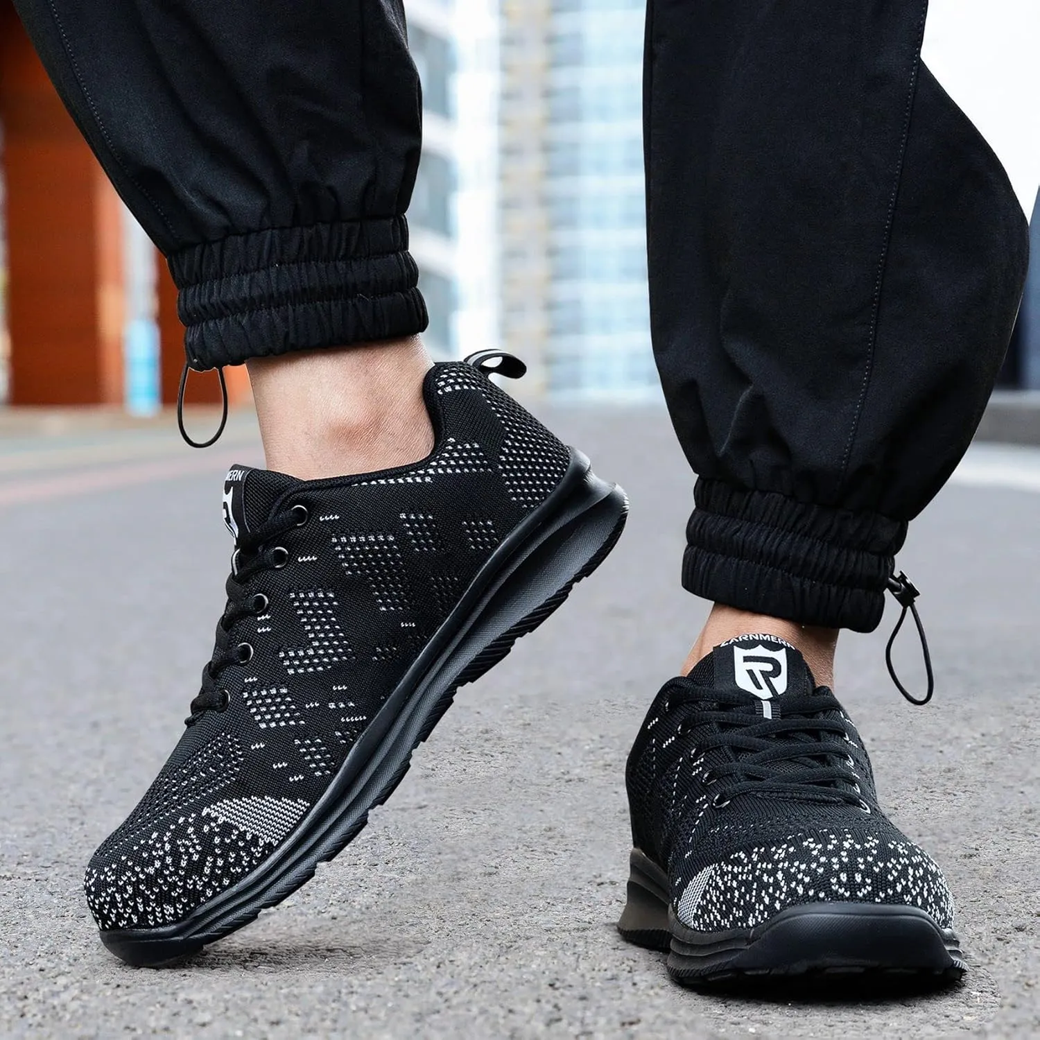 LARNMERN Steel Toe Shoes Men Womens Lightweight Safety Shoes Puncture Proof Breathable Sneakers Comfortable