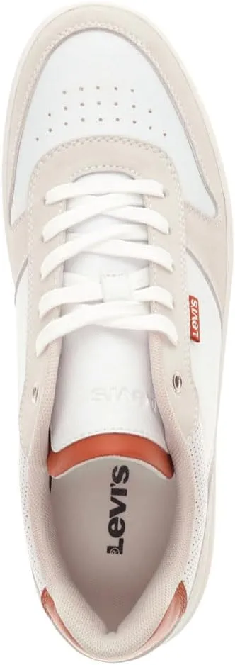 Levi's Mens Drive Lo 2 Vegan Leather Casual Lace Up Sneaker Shoe