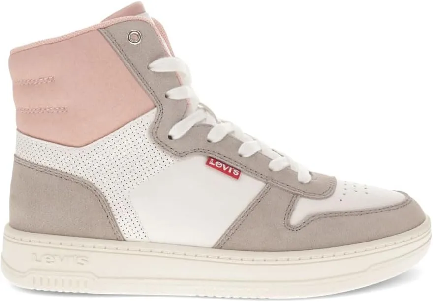 Levi's Womens Drive Hi 2 Synthetic Leather Casual Hightop Sneaker Shoe