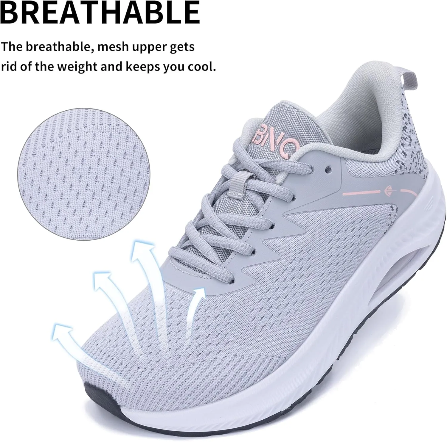 MAFEKE Women's Wide Toe Box Walking Shoes for Plantar Fasciitis, Arch Support Orthotic Wide Width Athletic Air Tennis Running Sneakers for Woman US Size 6-11