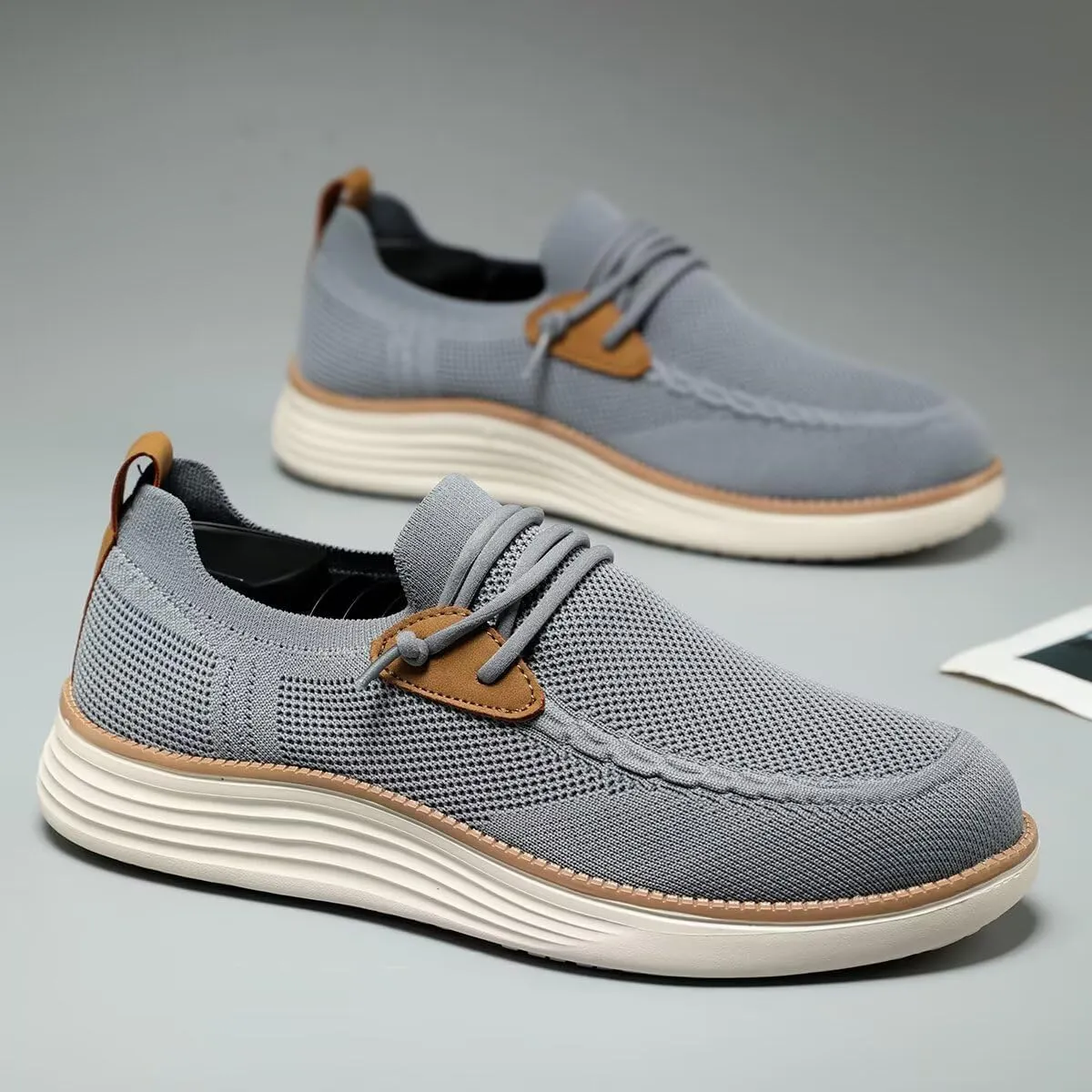 Men's Arch Support Casual Slip-on Shoes Loafers for Men Non Slip Comfortable Shoes