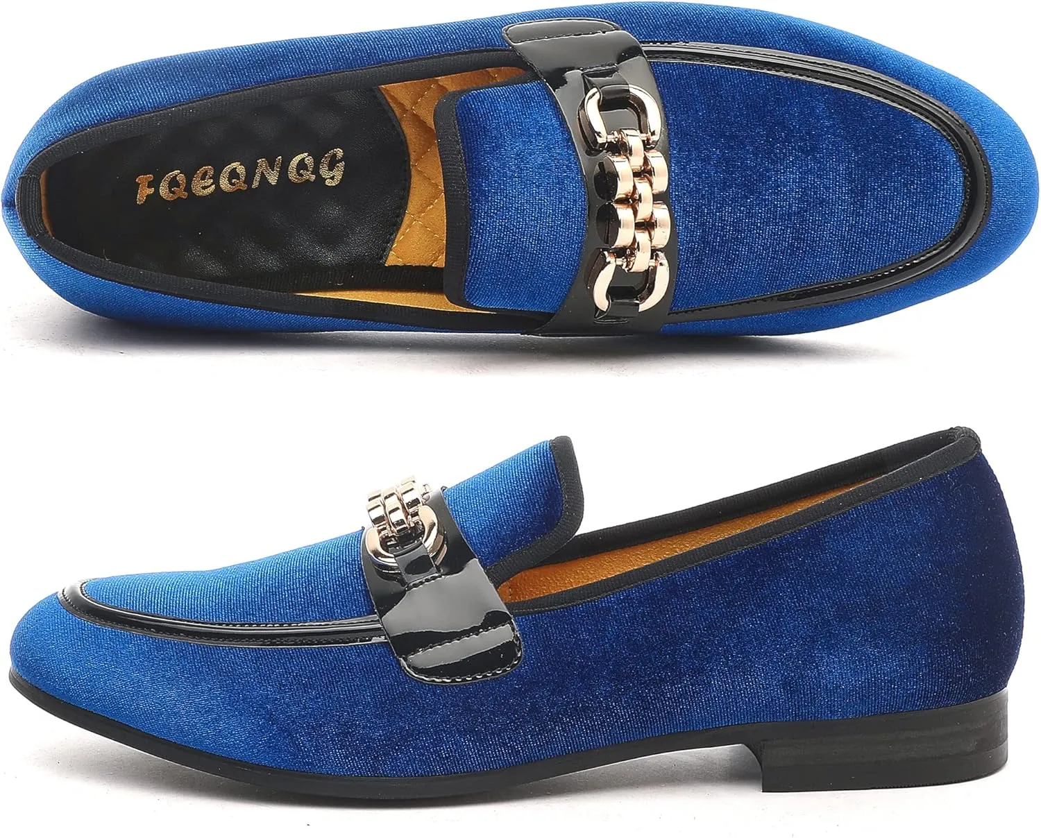 Men's Fashion Formal Velvet Loafers and Wedding Dress Shoes for Men, Penny Slip-On Smoking Luxury Men Casual Shoes