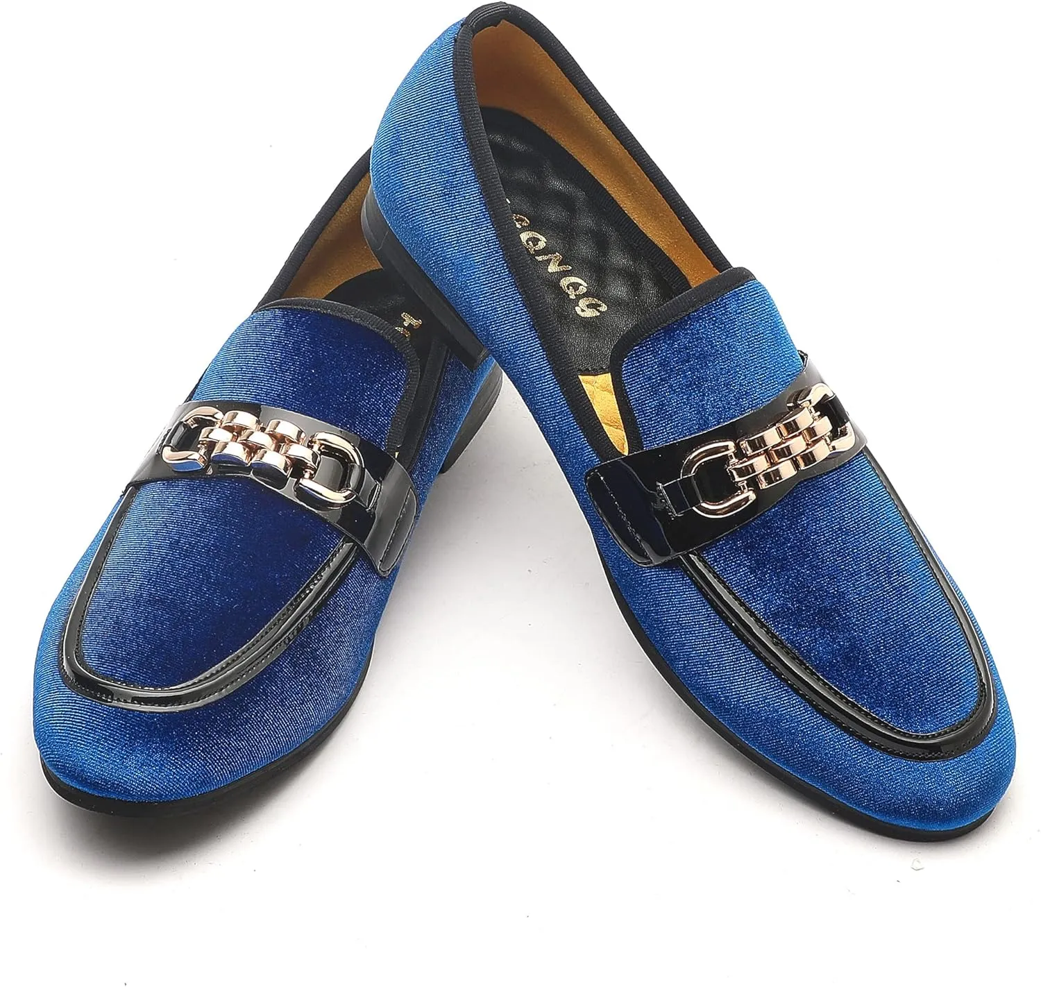 Men's Fashion Formal Velvet Loafers and Wedding Dress Shoes for Men, Penny Slip-On Smoking Luxury Men Casual Shoes