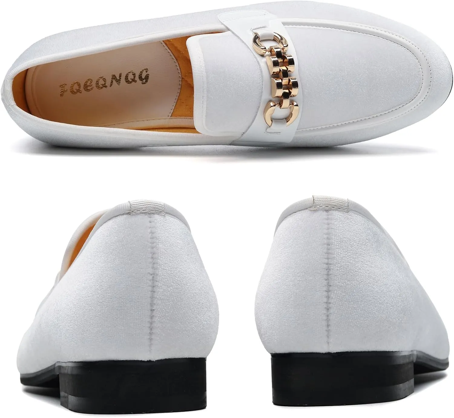 Men's Fashion Formal Velvet Loafers and Wedding Dress Shoes for Men, Penny Slip-On Smoking Luxury Men Casual Shoes