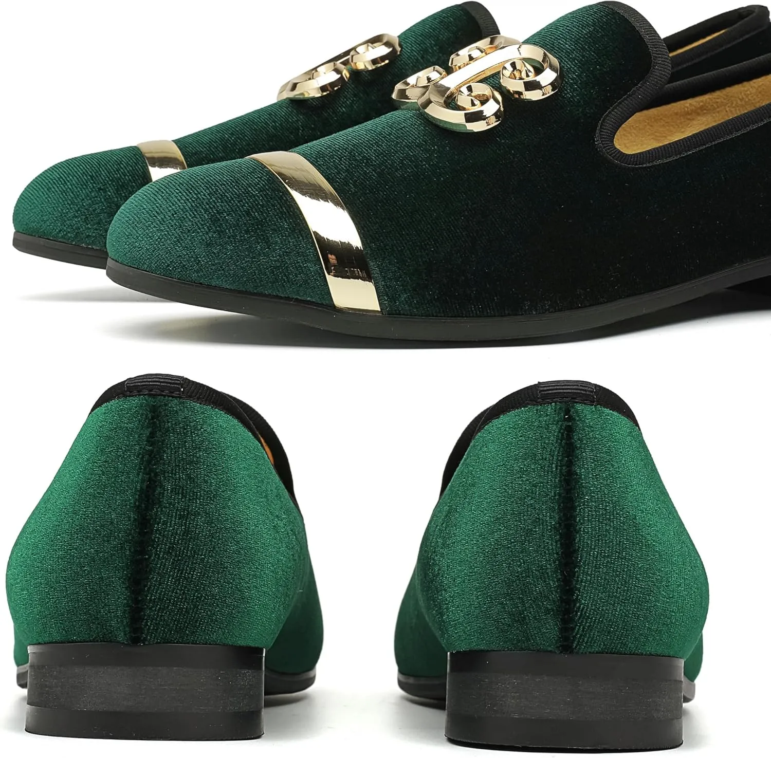 Men's Fashion Formal Velvet Loafers and Wedding Dress Shoes for Men, Penny Slip-On Smoking Luxury Men Casual Shoes
