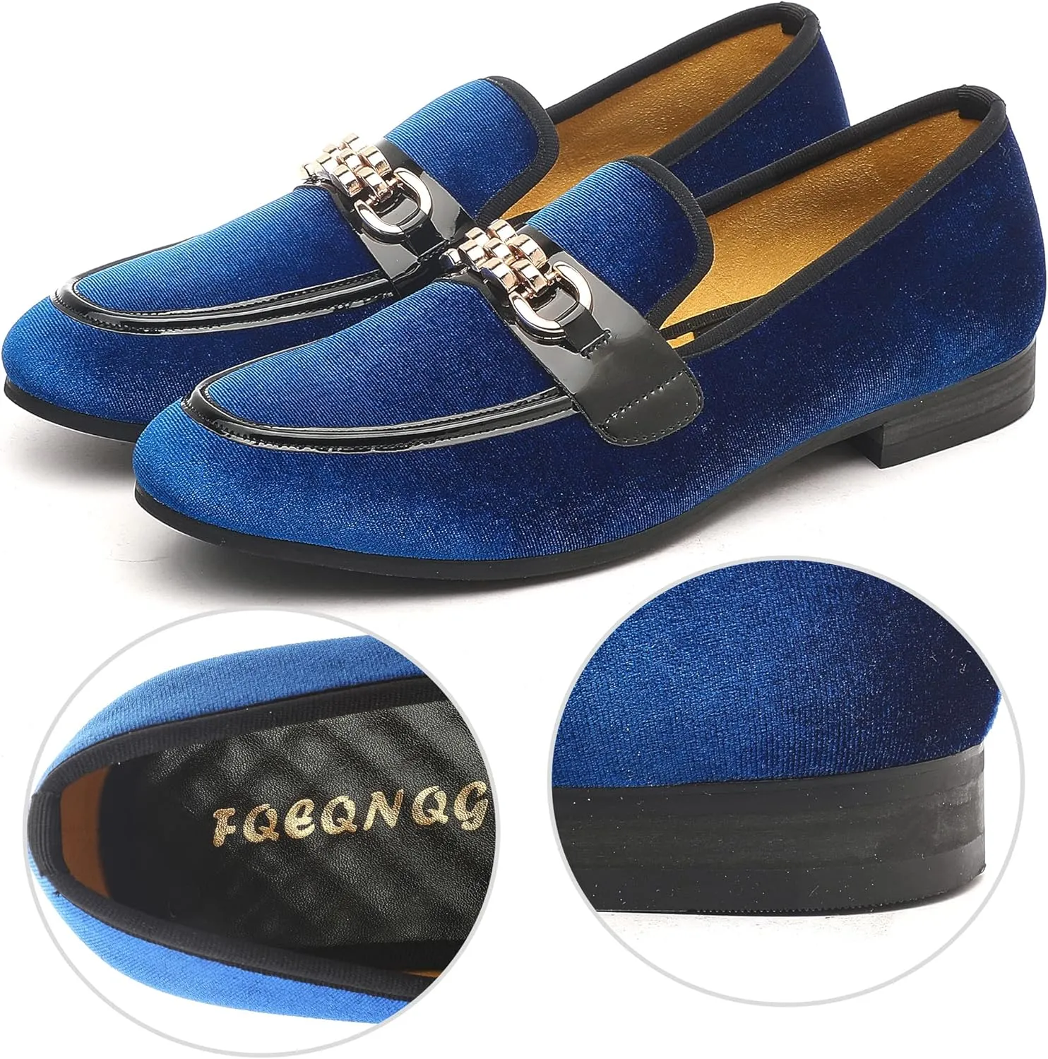 Men's Fashion Formal Velvet Loafers and Wedding Dress Shoes for Men, Penny Slip-On Smoking Luxury Men Casual Shoes
