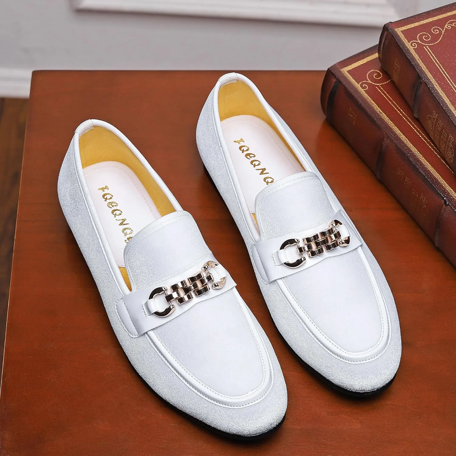 Men's Fashion Formal Velvet Loafers and Wedding Dress Shoes for Men, Penny Slip-On Smoking Luxury Men Casual Shoes