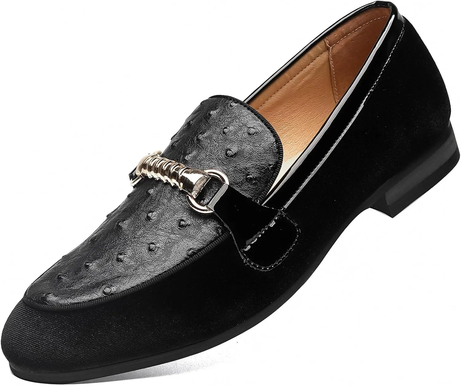 Men's Fashion Formal Velvet Loafers and Wedding Dress Shoes for Men, Penny Slip-On Smoking Luxury Men Casual Shoes