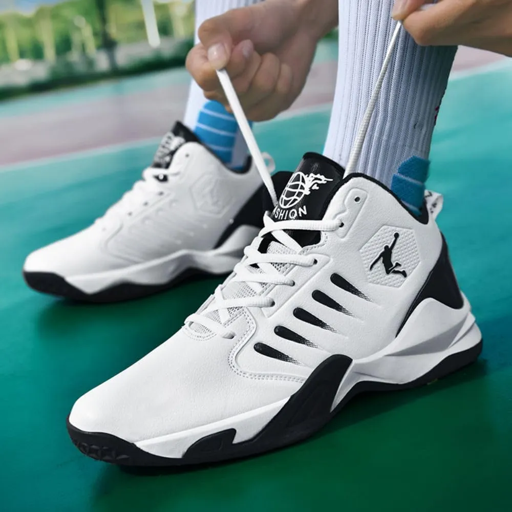 Men's Fashion Sneakers Breathable Running Shoes Arch Support Basketball Shoes Non Slip Sport Shoes