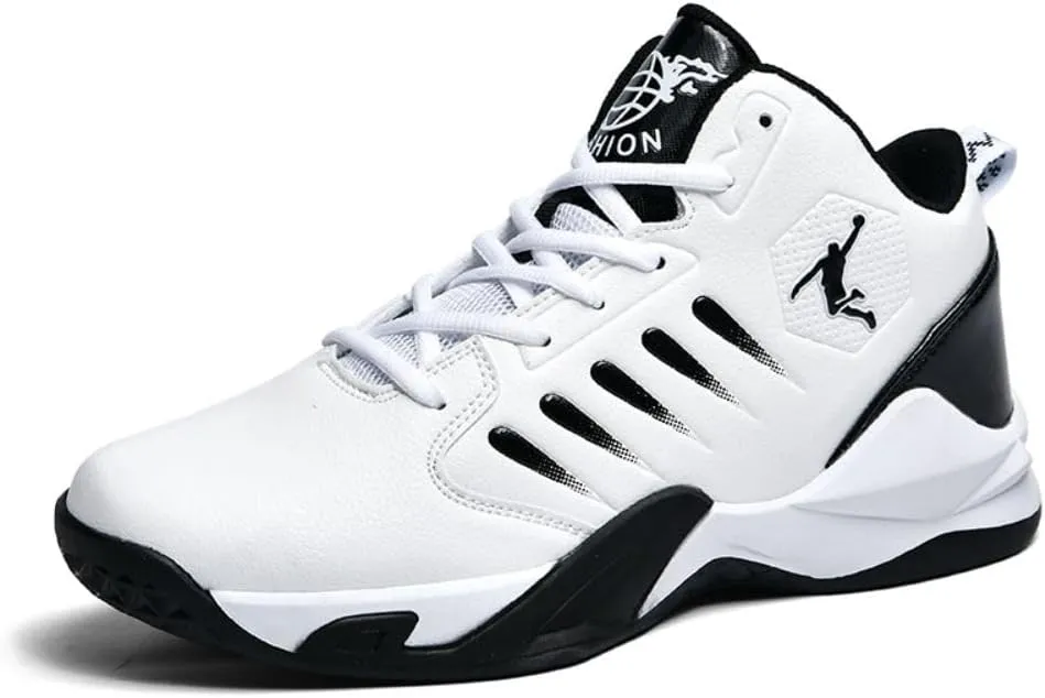 Men's Fashion Sneakers Breathable Running Shoes Arch Support Basketball Shoes Non Slip Sport Shoes