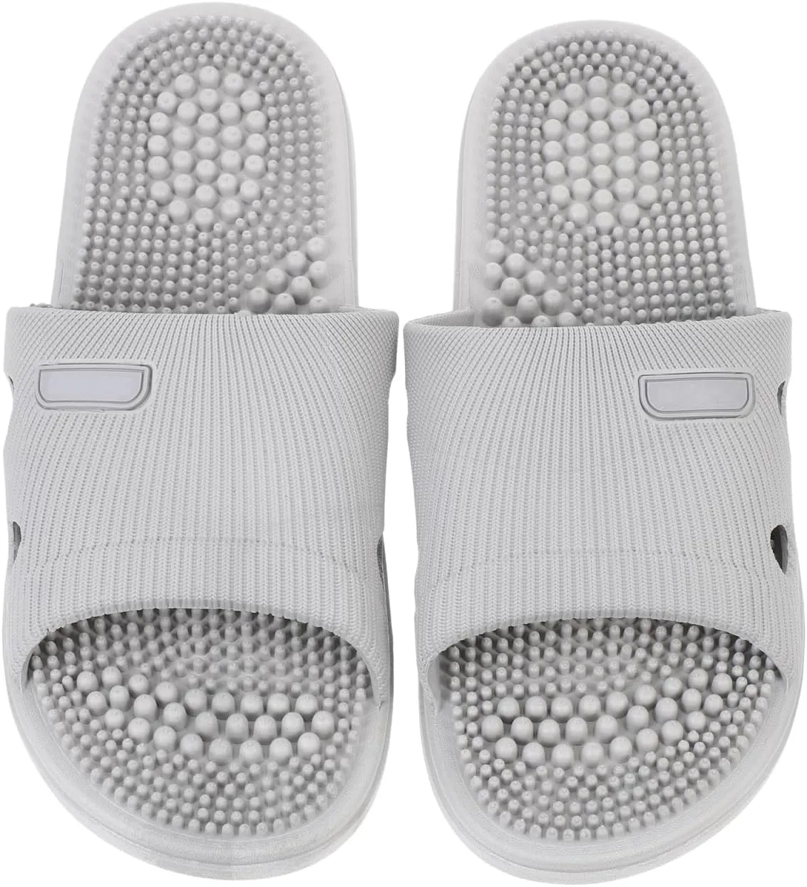 Mens House Slippers Home Slippers Foot Massage Slippers Summer Home Non- Elastic Unisex Sandals for Shower Indoor (Light Grey, 40-41) Summer Sandals Home Slippers