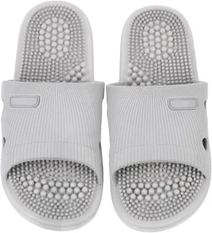 Mens House Slippers Home Slippers Foot Massage Slippers Summer Home Non- Elastic Unisex Sandals for Shower Indoor (Light Grey, 40-41) Summer Sandals Home Slippers