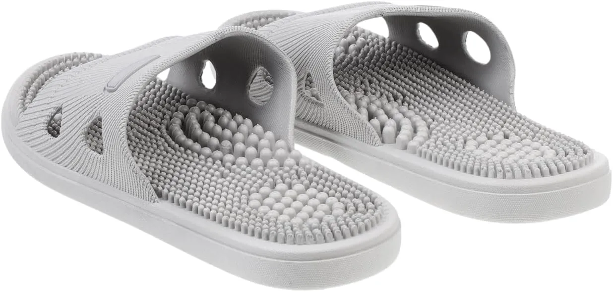 Mens House Slippers Home Slippers Foot Massage Slippers Summer Home Non- Elastic Unisex Sandals for Shower Indoor (Light Grey, 40-41) Summer Sandals Home Slippers
