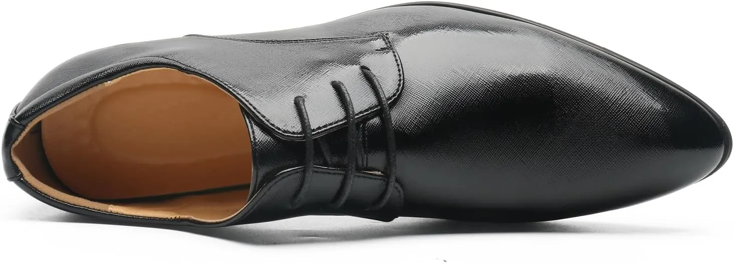 Men's Loafers Dress Shoes Patent Leather Glitter Prom Tuxedo Slip-on Suit Shoes