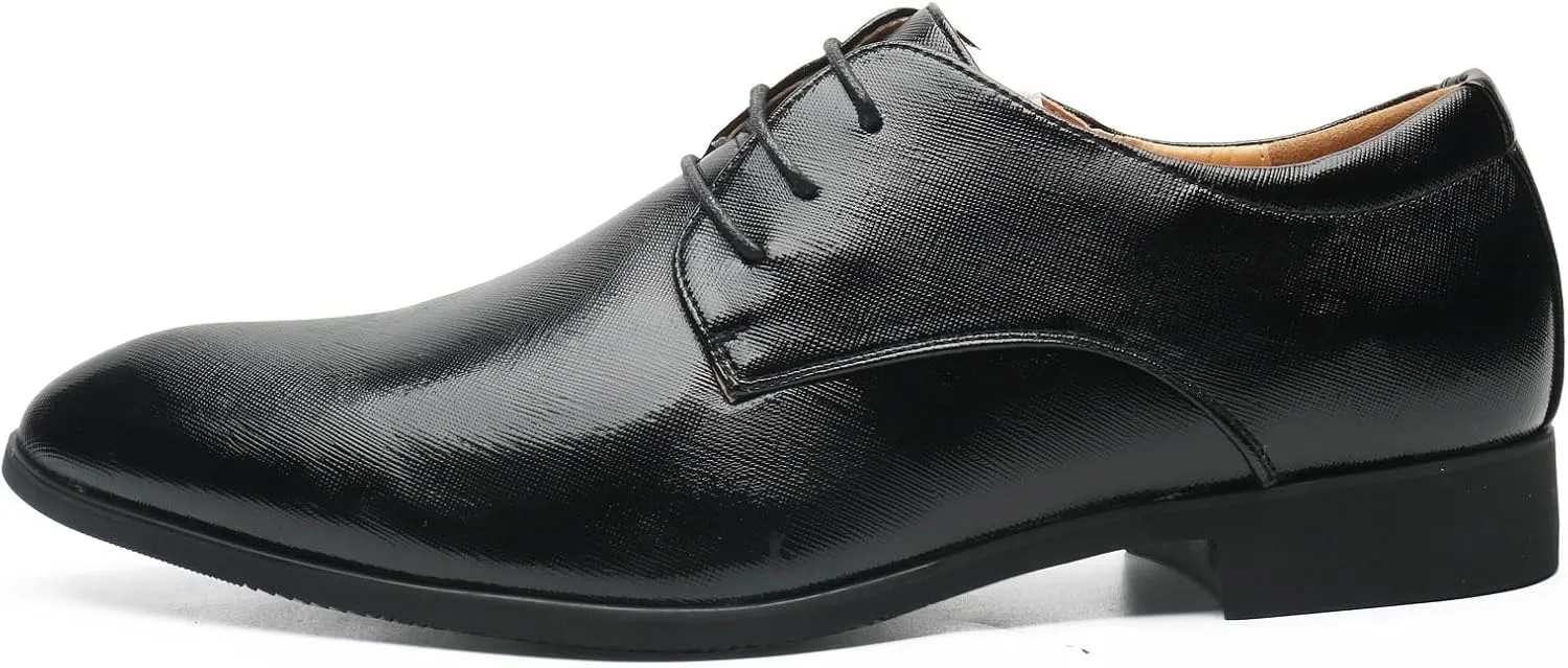 Men's Loafers Dress Shoes Patent Leather Glitter Prom Tuxedo Slip-on Suit Shoes