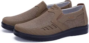 Men's Mesh Sneakers, Casual Classic Business Slip On Dress Sneakers Fashion Sneakers Penny Loafers, Lightweight and Breathable Men's Canvas Shoes