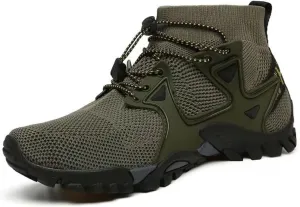 Men's Outdoor Fashion Hiking Shoes Breathable Loafers Comfortable Round Toe Casual Slip On Walking Shoes for Men