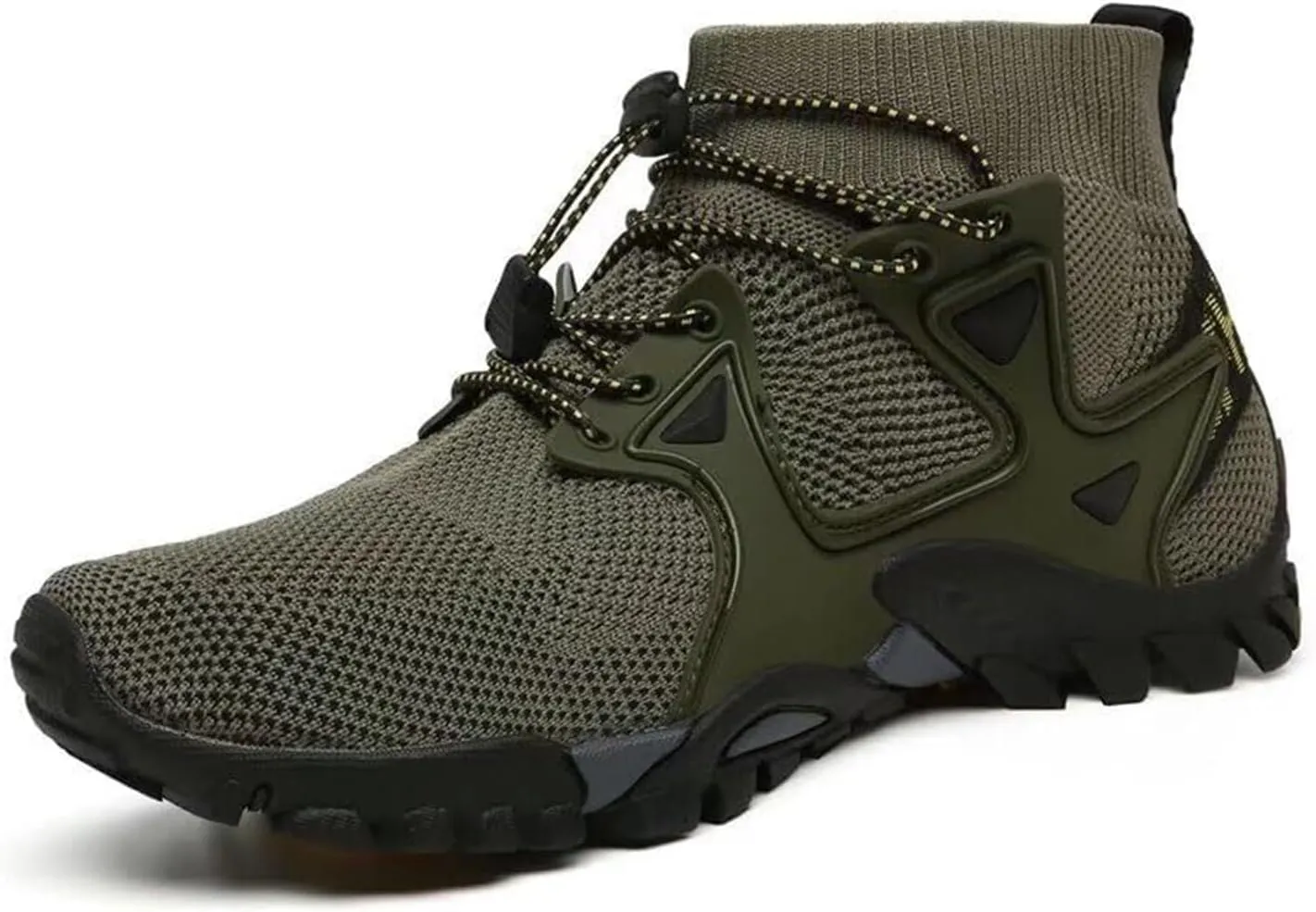 Men's Outdoor Fashion Hiking Shoes Breathable Loafers Comfortable Round Toe Casual Slip On Walking Shoes for Men