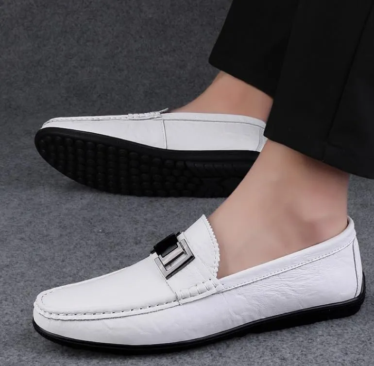 Men's Slip On Dress Shoes Comfortable Fashion Men Leather Casual Loafers Shoes Business Office Wedding Formal Modern Oxfords