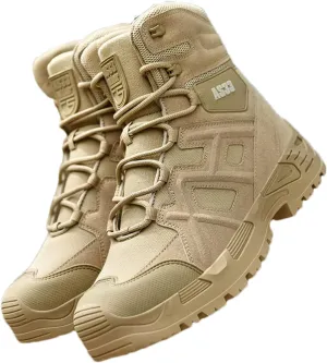 Men's Tactical Boots,Men's Military Tactical Combat Boots, Protective Stylish Work Footwear Slip-Resistant, for Hiking, Combat, Lightweight