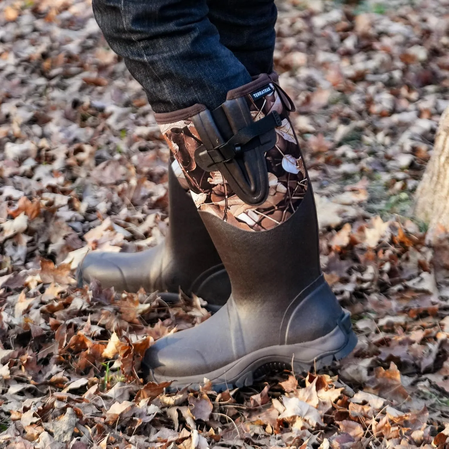 Men's Waterproof Insulated Rubber Hunting Boots – 6mm Neoprene Rain Boots for Outdoor Work, Fishing, Farming & Gardening