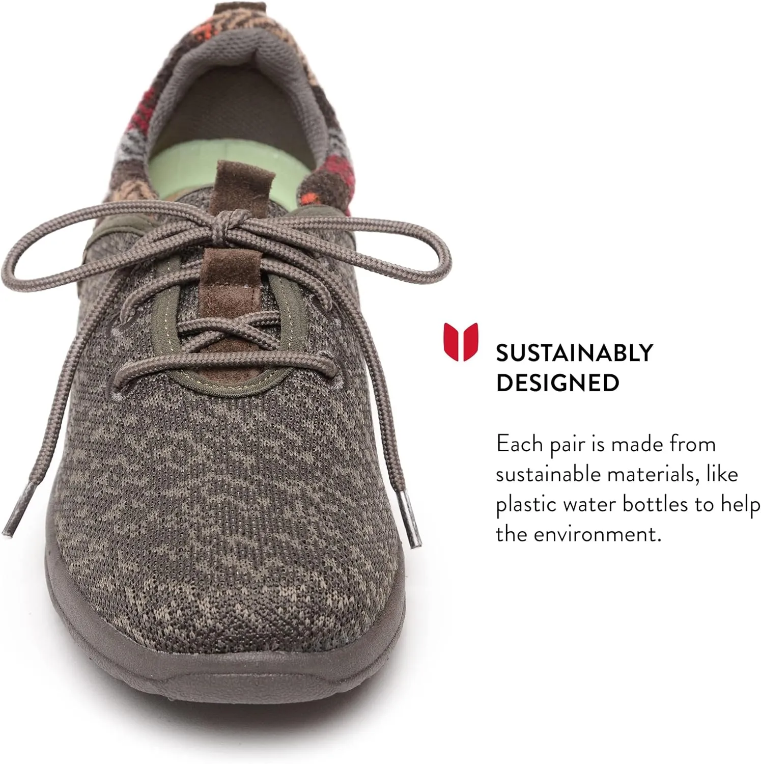 Minnetonka Women’s Ecowise Anew-Knit Casual Sneakers