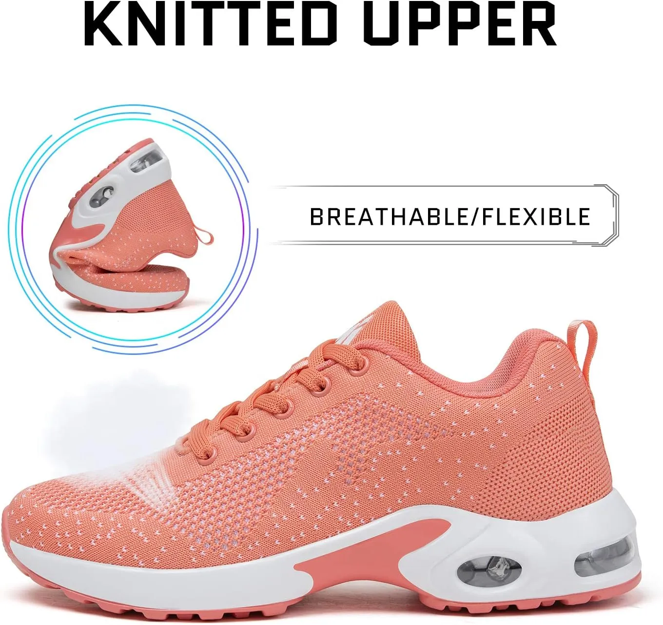 Mishansha Womens Sneakers Air Cushion Running Tennis Shoes Women Lightweight Arch Support Walking Shoes