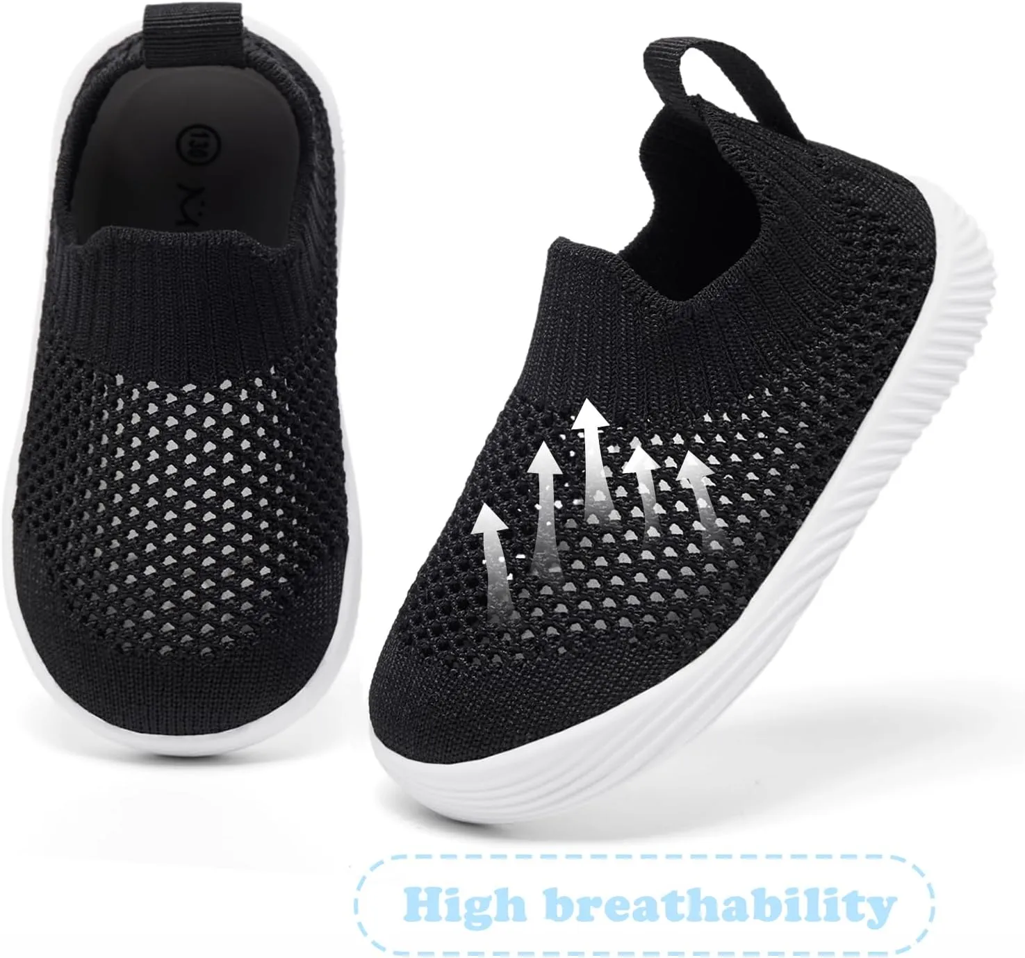 MORENDL Toddler Sandals Baby Walking Shoes Infant Slip On Water Shoes Boys Mesh Summer Sneakers Girls Tennis Shoes