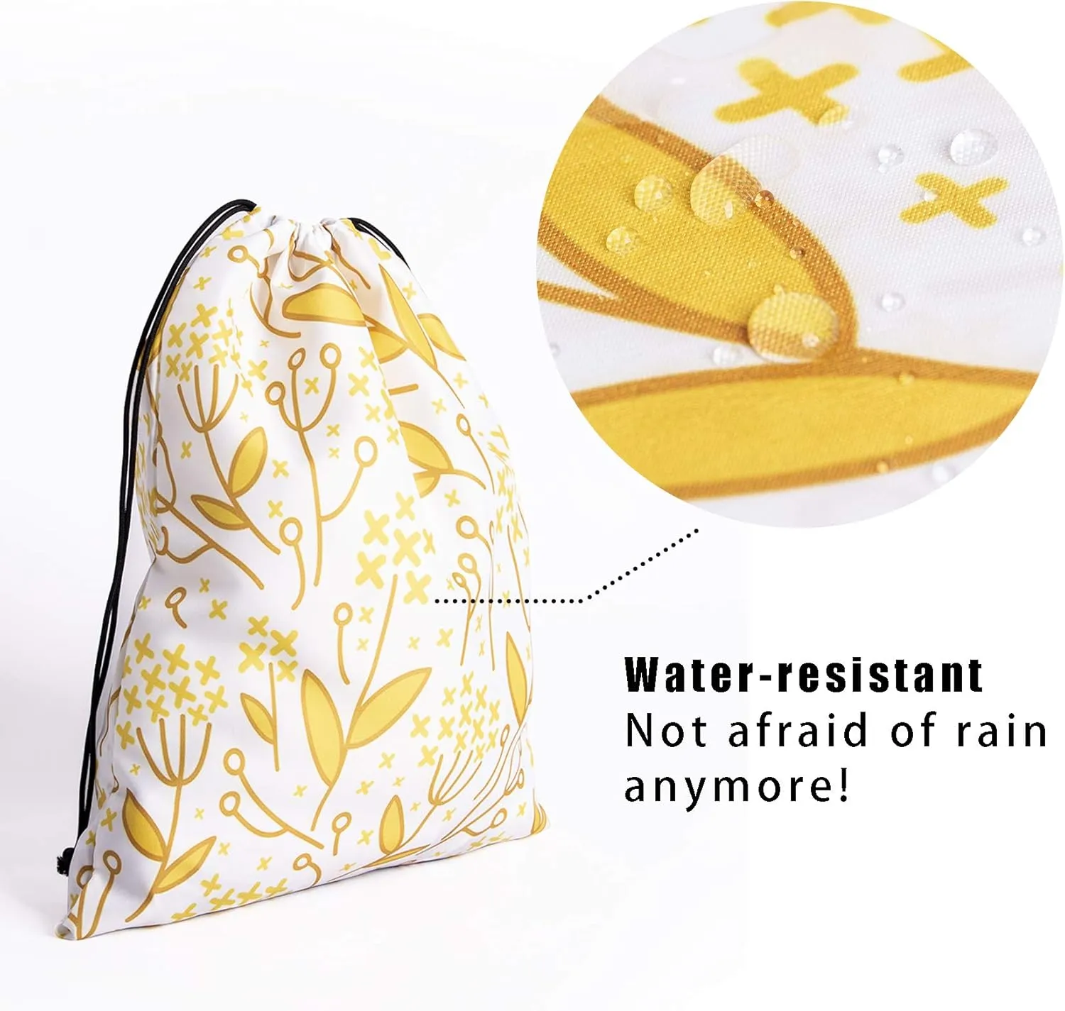 Nerxy Leaf Grip Bags for Gymnastics Tropical Leaves Grip Bag Botanical Drawstring Storage Bags