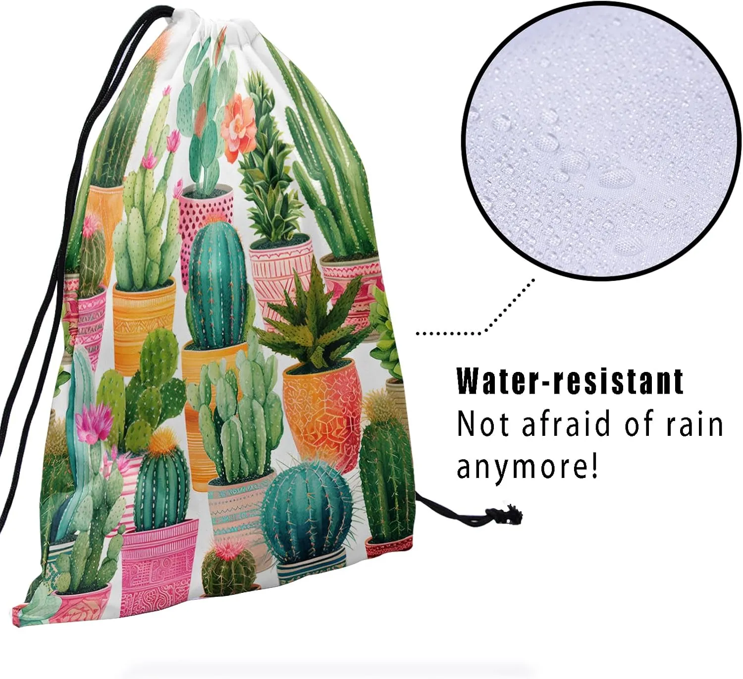 Nerxy Leaf Grip Bags for Gymnastics Tropical Leaves Grip Bag Botanical Drawstring Storage Bags