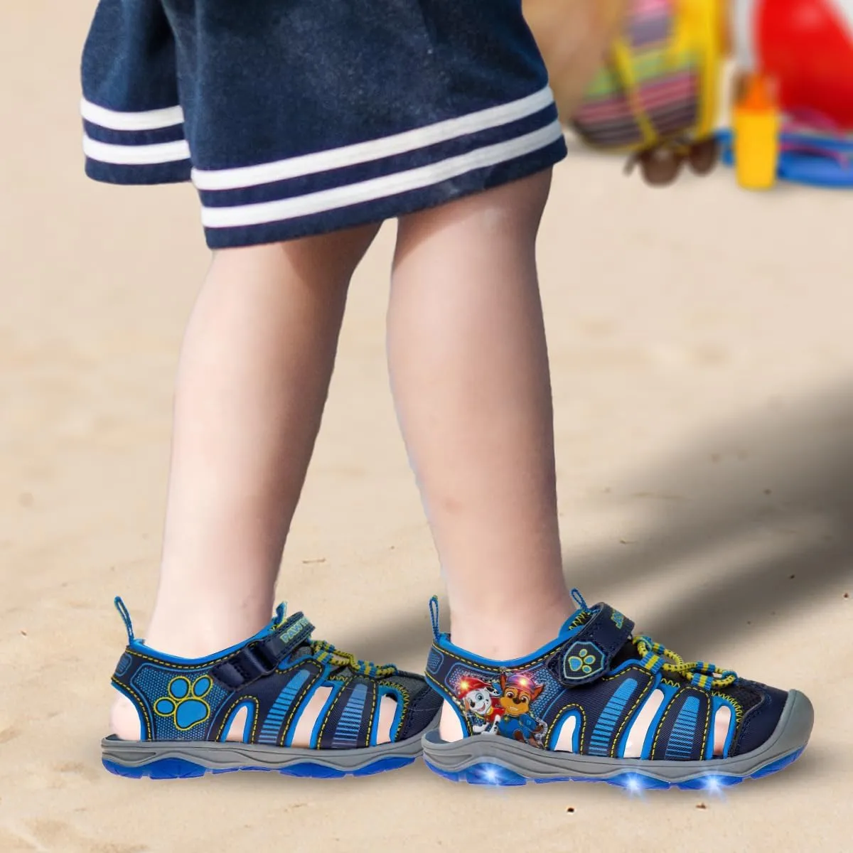 Nickelodeon Paw Patrol Sandals LED Light Up Chase Marshall Water Shoes (Toddler/Little Kid)