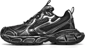 Niepce Inc Streetwear Mid Top Fashion Chunky Sneakers for Men