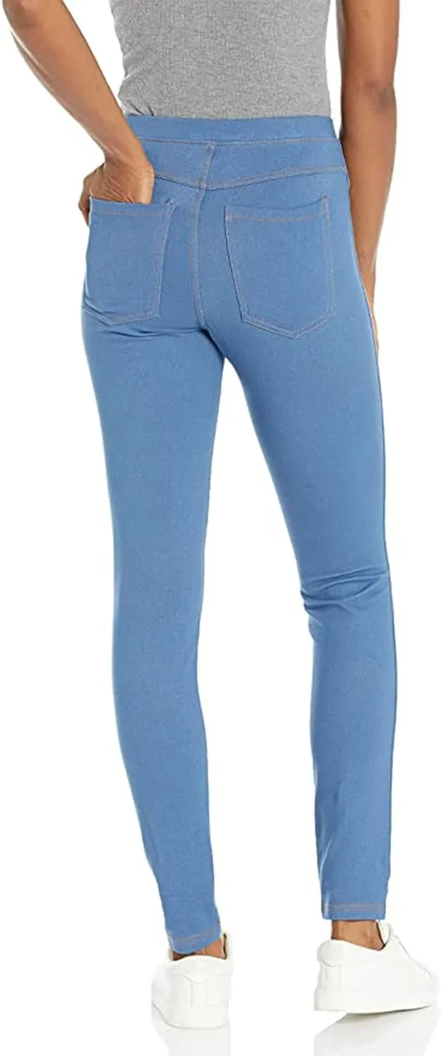 No Nonsense Women's Stretch Denim Leggings with Pockets