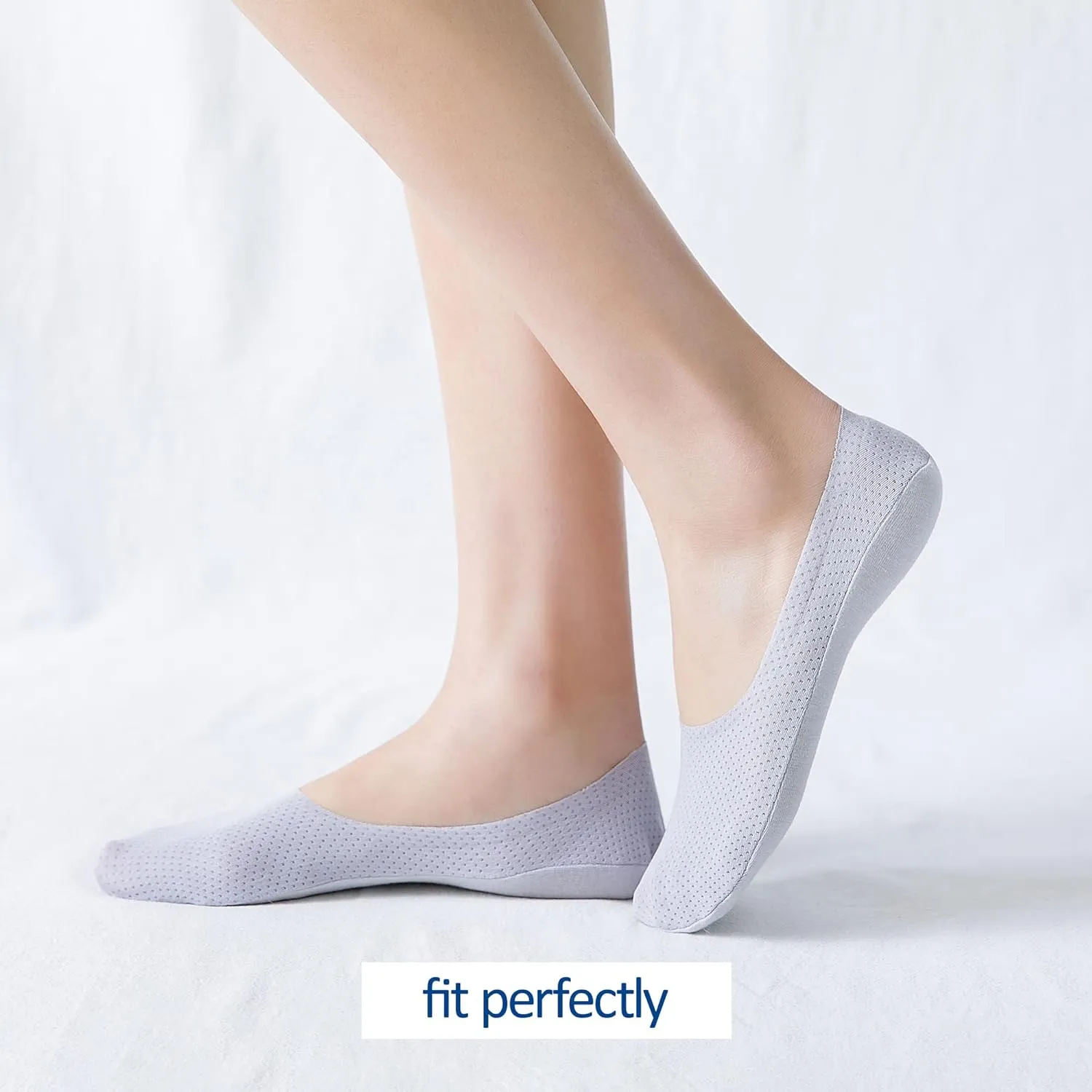 No Show Socks Womens 6 Pairs Hidden Invisible Low Cut Socks Non Slip Socks Womens Breathable Cool Thin Womens Socks