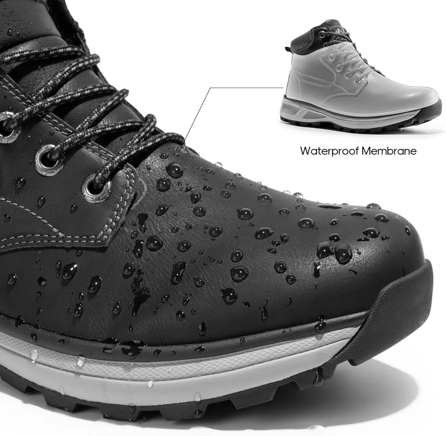 NORTIV 8 Men's Hiking Boots Waterproof Lightweight Chukka Casual Mid Ankle Boots Explorer